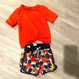 boys swim outfit 18 month top / 12 month bottoms
